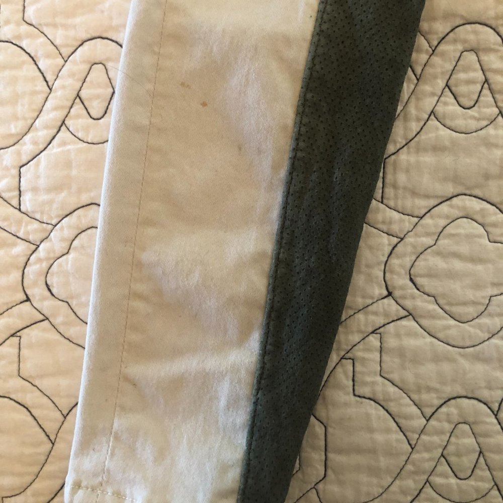 Rag & Bone 25 Cream Gray Skinny Jodhpur Leather Panel Mid-rise - Picture 12 of 12